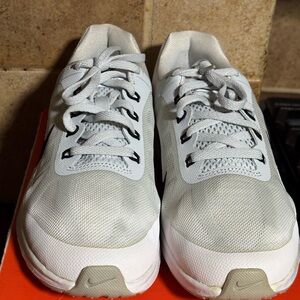 Nike Light Gray and White Running Shoes